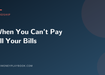 Illustration for a guide to triaging bills when you cannot pay them all, with the article title on a dark slate background