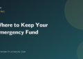 Illustration for a guide to where to keep your emergency fund, showing the article title on a dark background